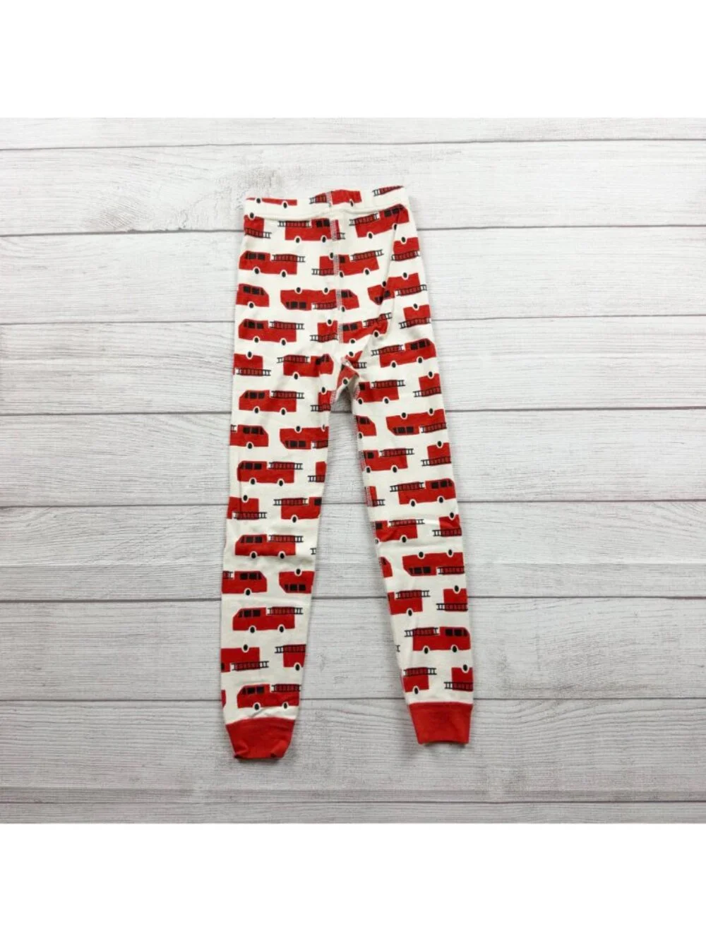 Hanna Andersson Organic Cotton Fire Truck Pajamas Set 5